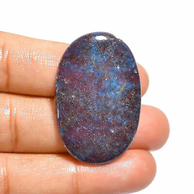 Aaa+ Natural Ruby Kyanite Oval Shape Cabochon Loose Gemstone 38.5 Ct. 36x24x4 Mm