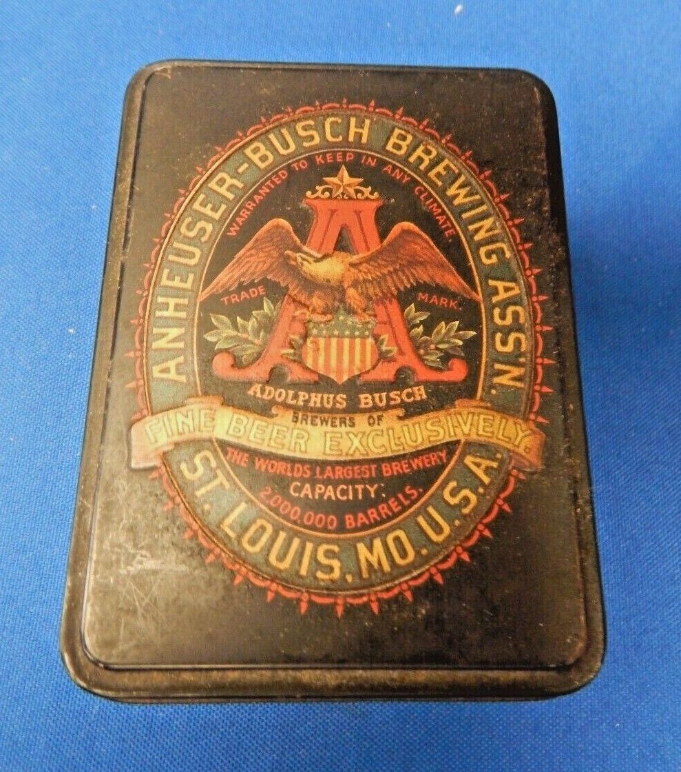 Anheuser Busch Double Deck Budweiser Classic Playing Cards In Collectors Tin