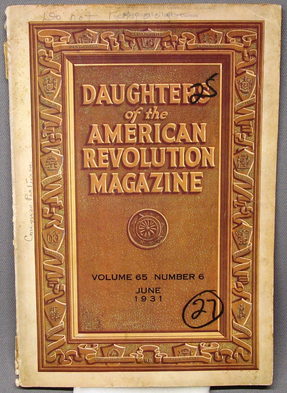 1931 Daughters of the American Revolution magazine