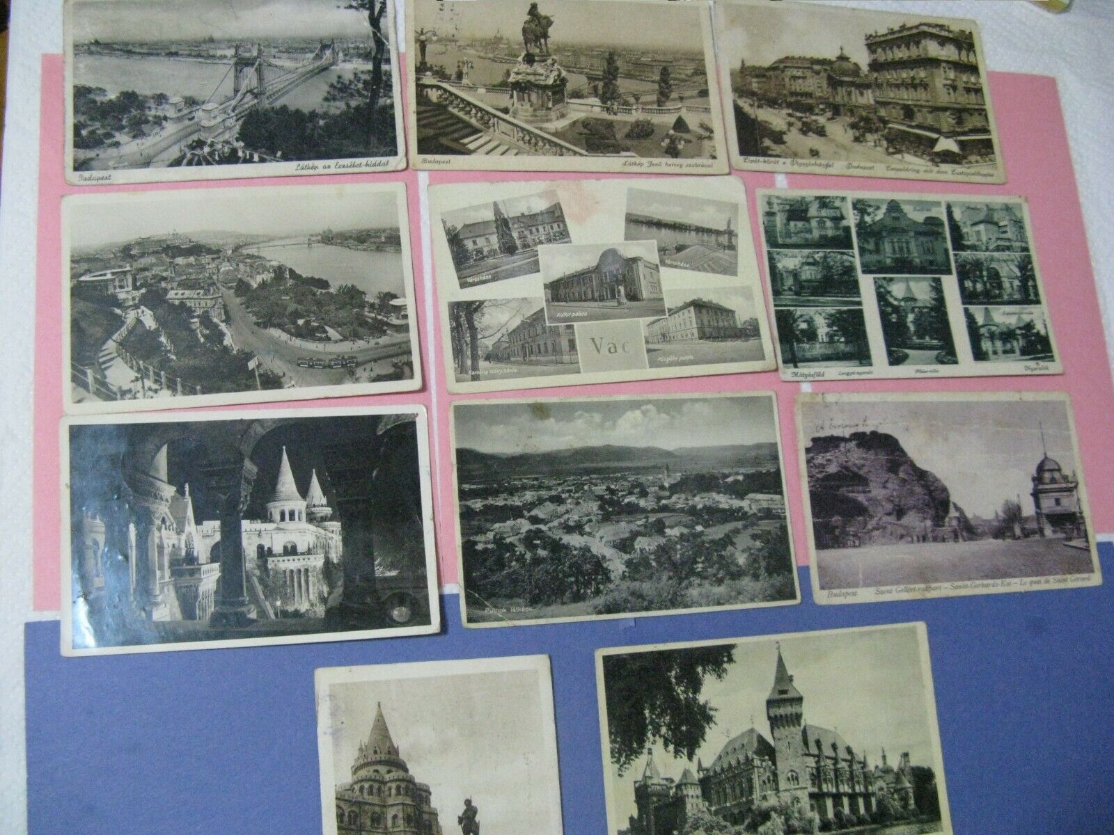 11 1930's-40 Postcards Of Budapest Karinger Knopfmacher Aignerlajos MonostoryGyo