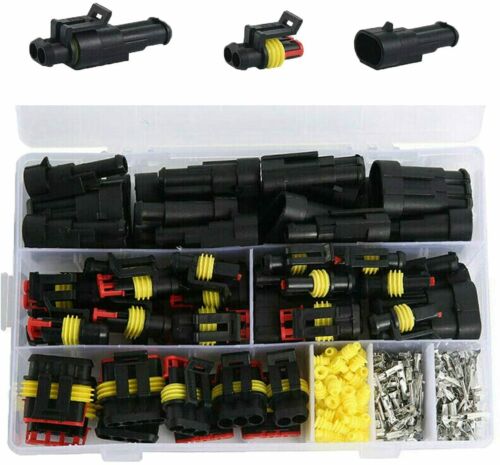352Pc Car Electrical Wire Connector Terminals Plug Kit 1/2/3/4 Pin Truck Harness