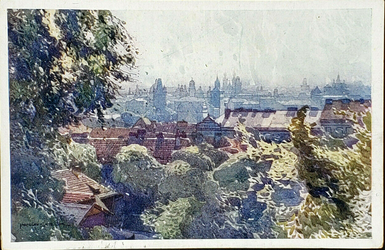 Postcard Old Prague Czechoslovakia 1916
