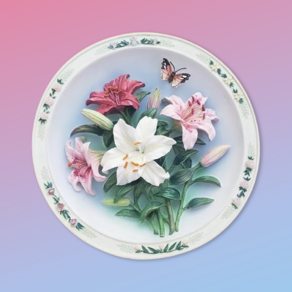 ⬇️⬇️⬇️ Orchid Garden - No BoxLena Liu's Beautiful Garden A11754  3D Plate