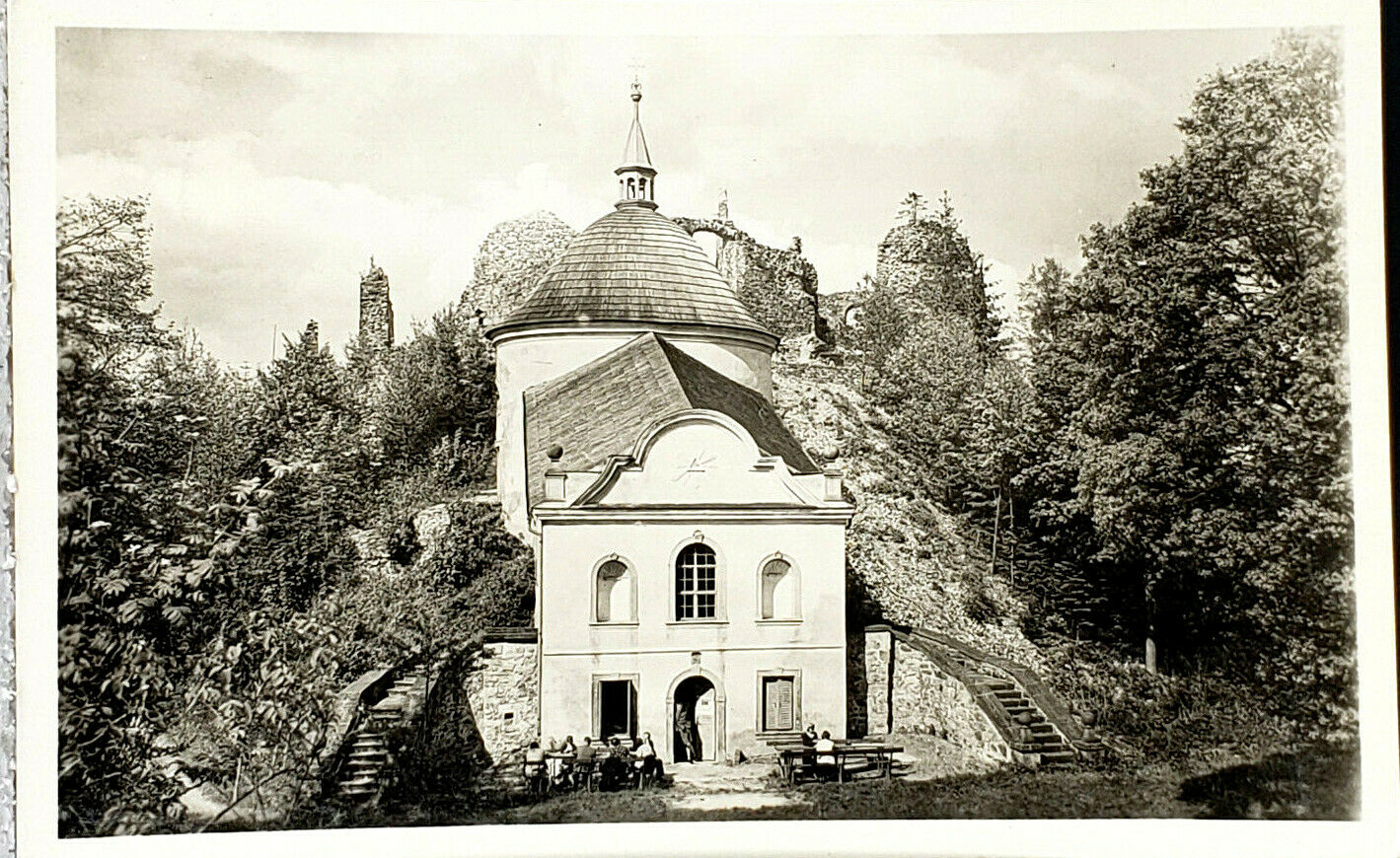 Post Card Castle Potštejn Czechoslovakia 1946