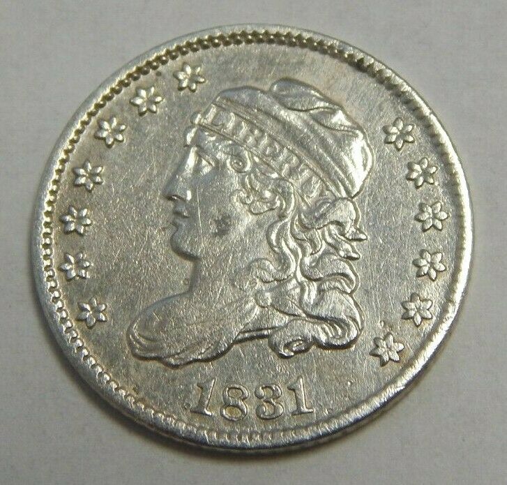 1831 - Silver Capped Bust Half Dime - 5¢ - Cleaned