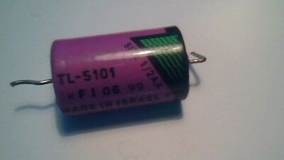 TADIRAN 3.6V CMOS BATTERY half size 1/2 AA LITHIUM TL-5101 with LEADS vintage