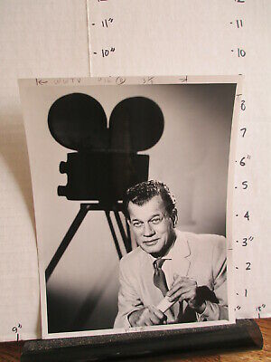 NBC TV show photo 1960s HOLLYWOOD & STARS Joseph Cotten movie camera silhouette