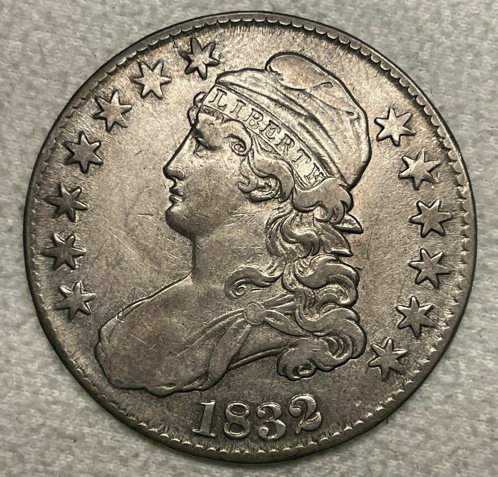 1832 Capped Bust Silver Half Dollar, Philadelphia Mint