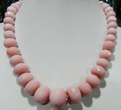 Huge 10-20mm Faceted pink Red Ruby Abacus Beads Necklace 18