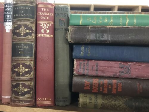 Lot Of 10 Vintage Old Rare Hardcover Books - Mixed Color - Random