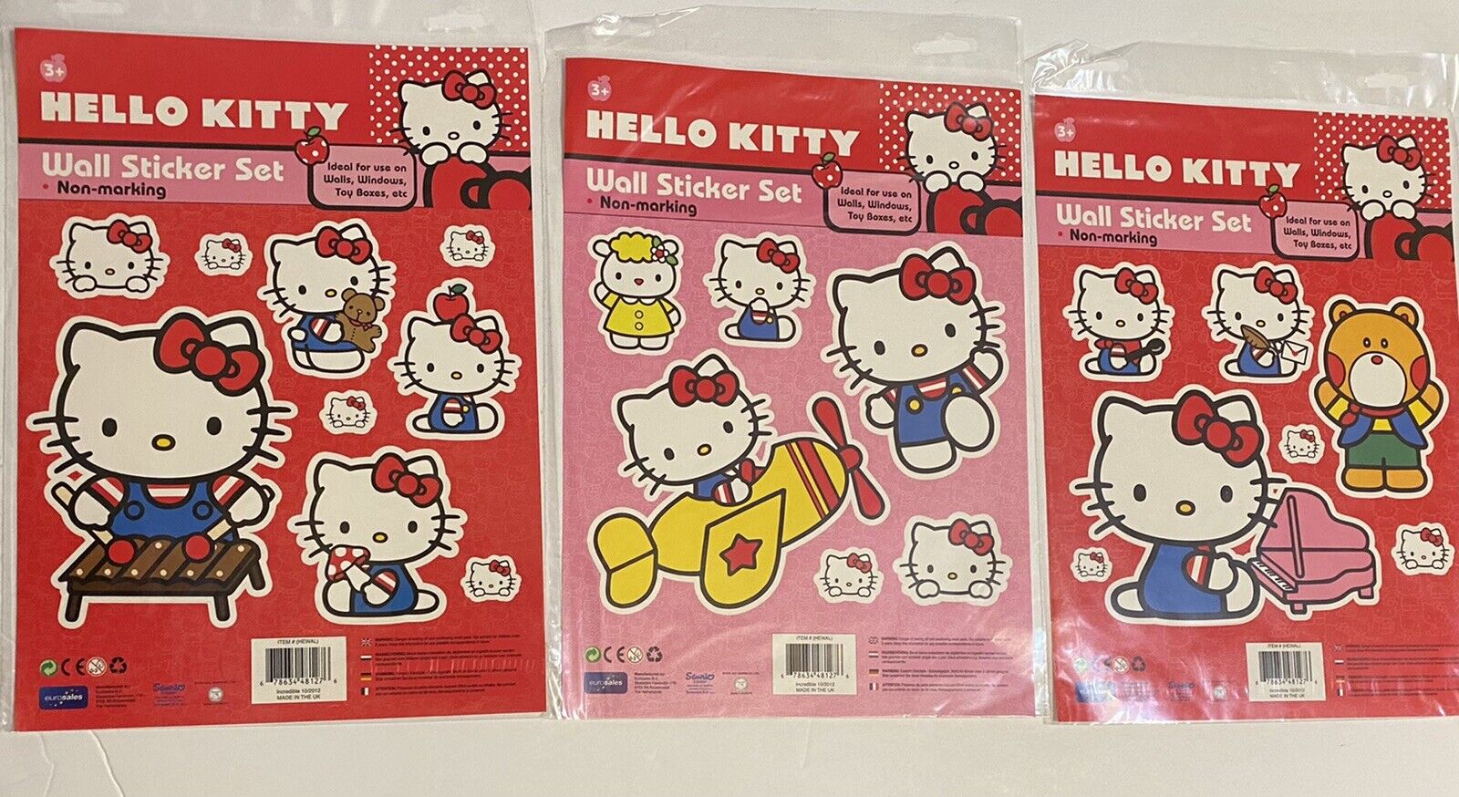 Hello Kitty Wall Sticker Set