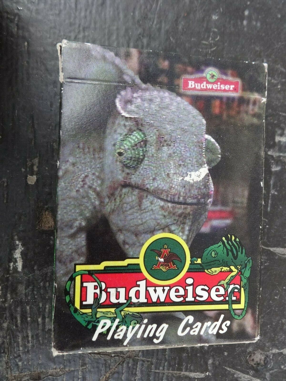 1998 Budweiser Frank The Lizard Playing Cards Complete Deck in Box