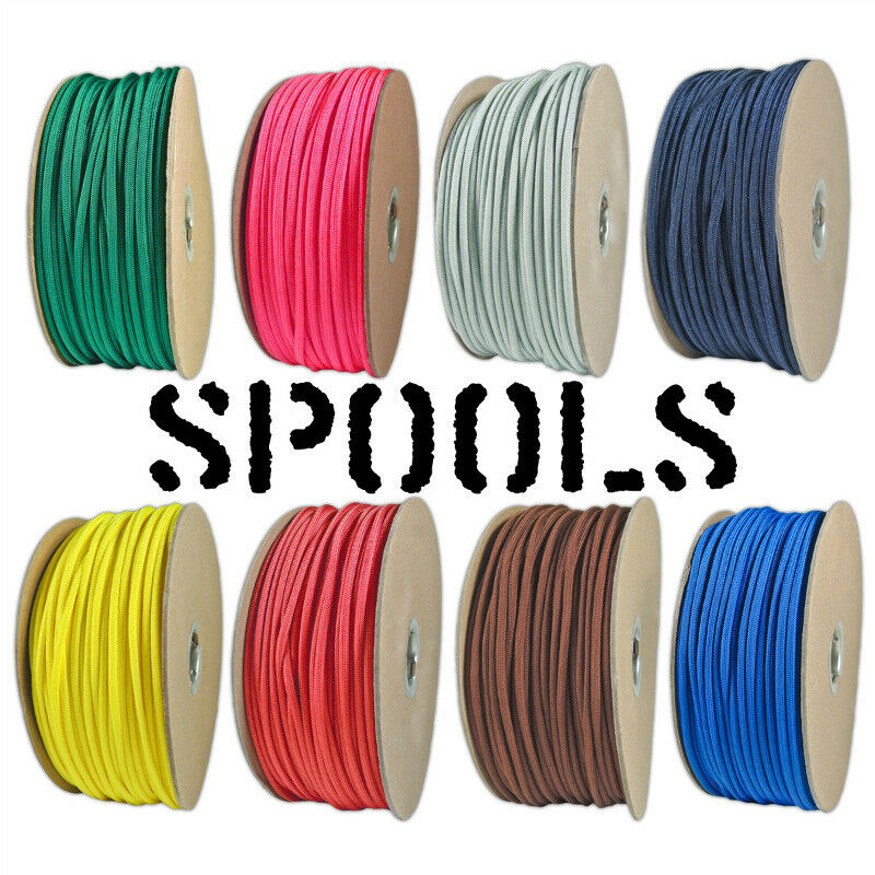 550 Paracord Type Iii 7 Strand Mil Spec Parachute Cord 1000', 300', 250' Spools