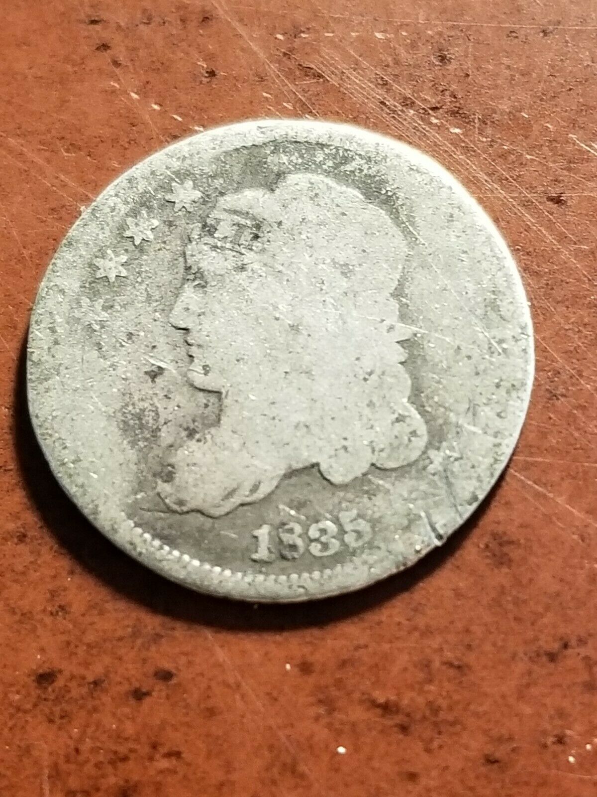 1835 Capped Bust Silver Half Dime      Inv07     Dl770