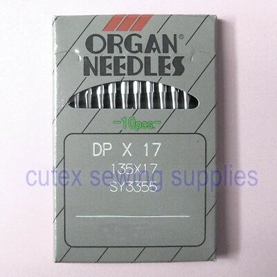 10 Organ 135x17 Dpx17 Needles For Industrial Walking Foot Sewing Machines