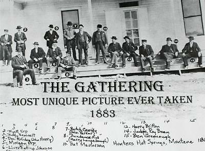 Old West 1883 The Gathering Wyatt Earp Butch Cassidy Novelty Poster 11" X 17"