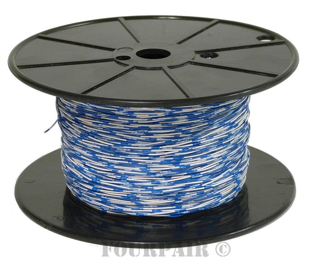 Cross Connect Telephone Wire Cable - 24/2 2c 24 Awg 1 Pair Blue/white - 1000 Ft
