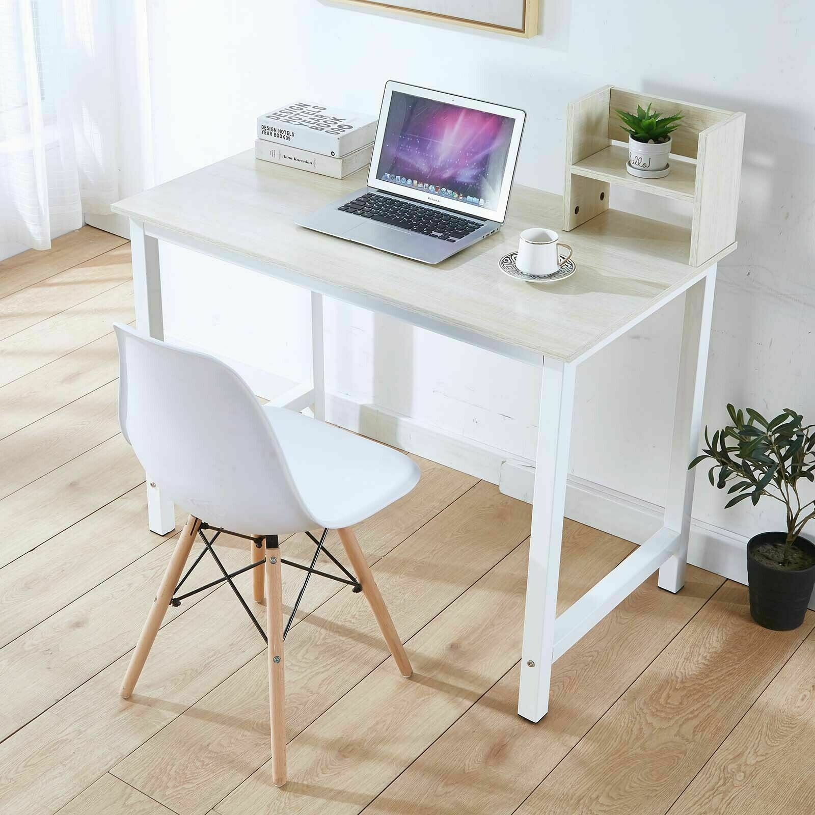 Wood Computer Desk Pc Laptop Table Study Workstation Office Home Furniture Oak