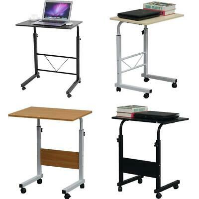 27-37" Height Adjustable Rolling Laptop Desk Cart Over Bed Hospital Table Stand