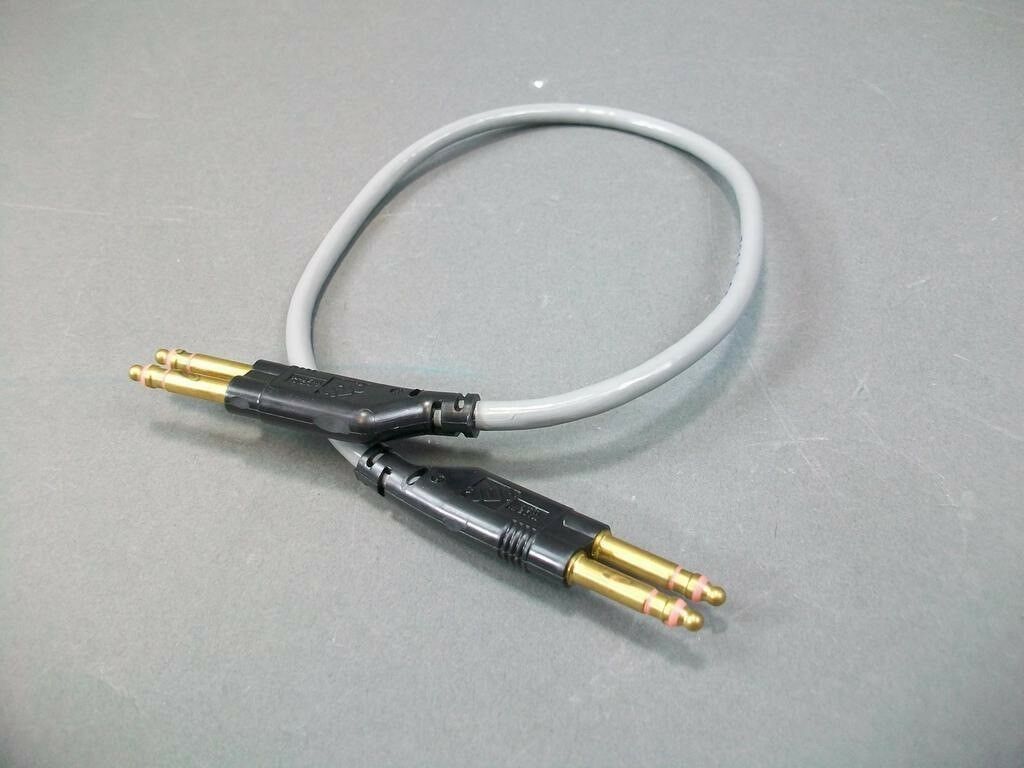 Lot Of 2 Adc One Foot Dual Bantam Patch Cable Assembly Pj762 5995-00-241-7489