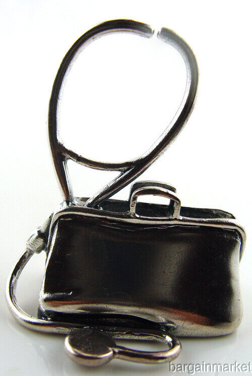 Sterling Silver Miniature Doctors Stethoscope Bag #526