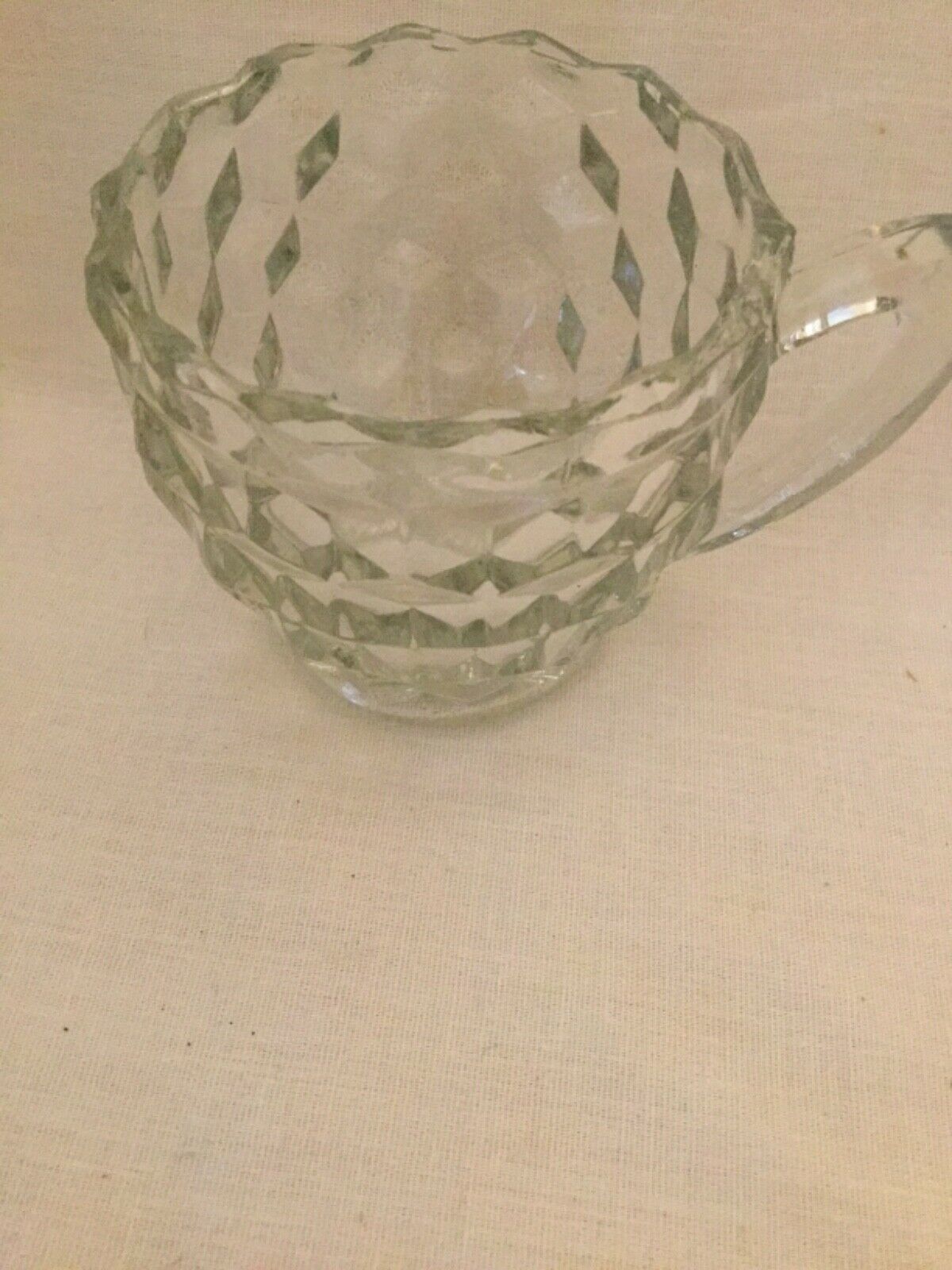 Single Vintage Pressed Glass Punch Cup