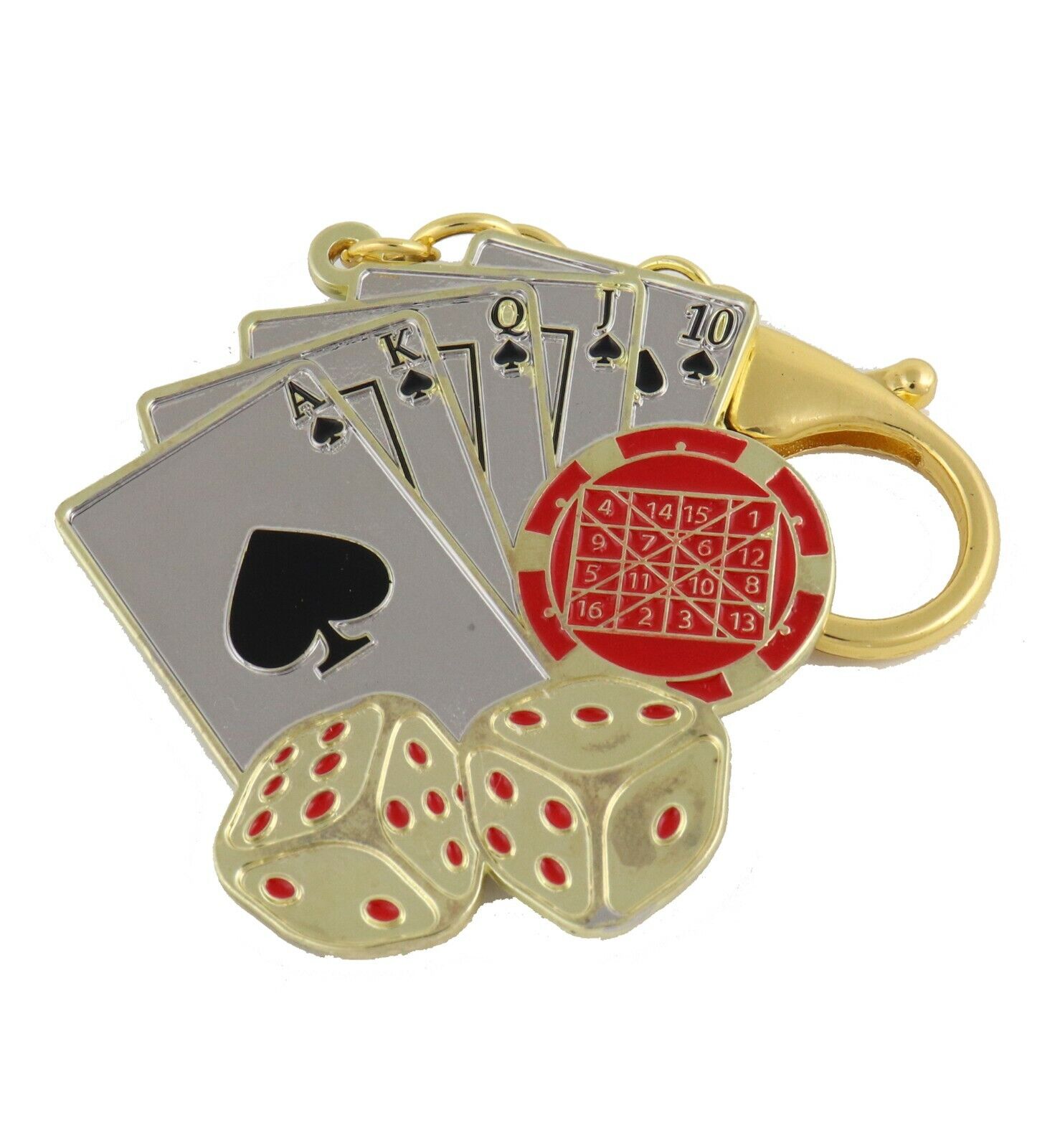 Feng Shui Winning Hand Wealth Talisman Keychain