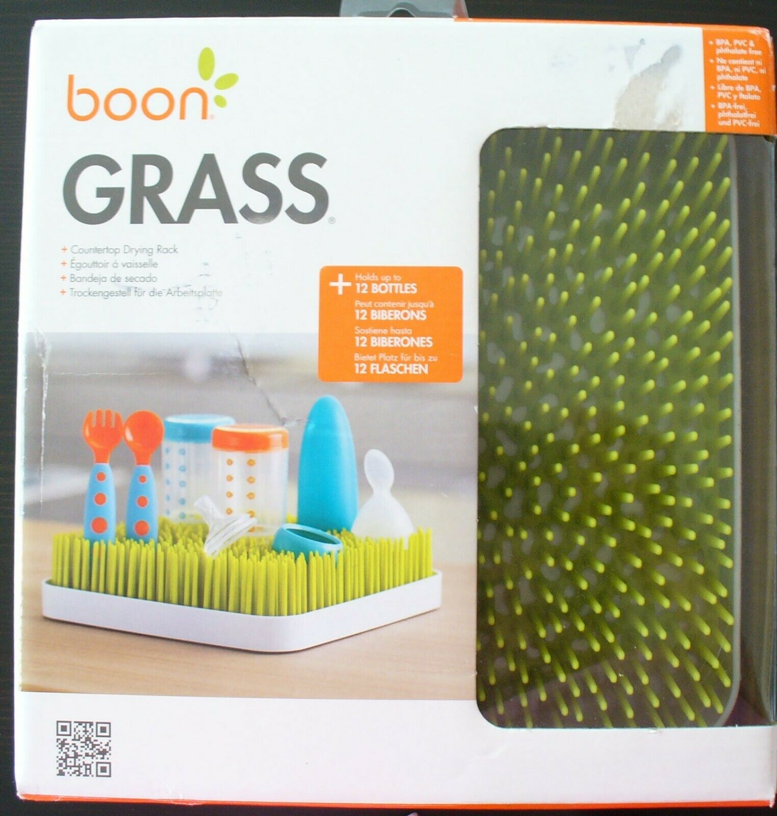 Boon Grass Countertop Baby Bottle Drying Rack, Bpa Free #b373 9.5 X 9.5 X 2.5
