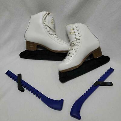 Jackson Womens Mystique Figure Ice Skates White With Guards Carrying Case 7