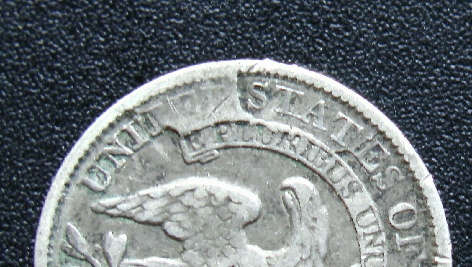 1836 Capped Bust Silver Half Dime with Cud on Reverse