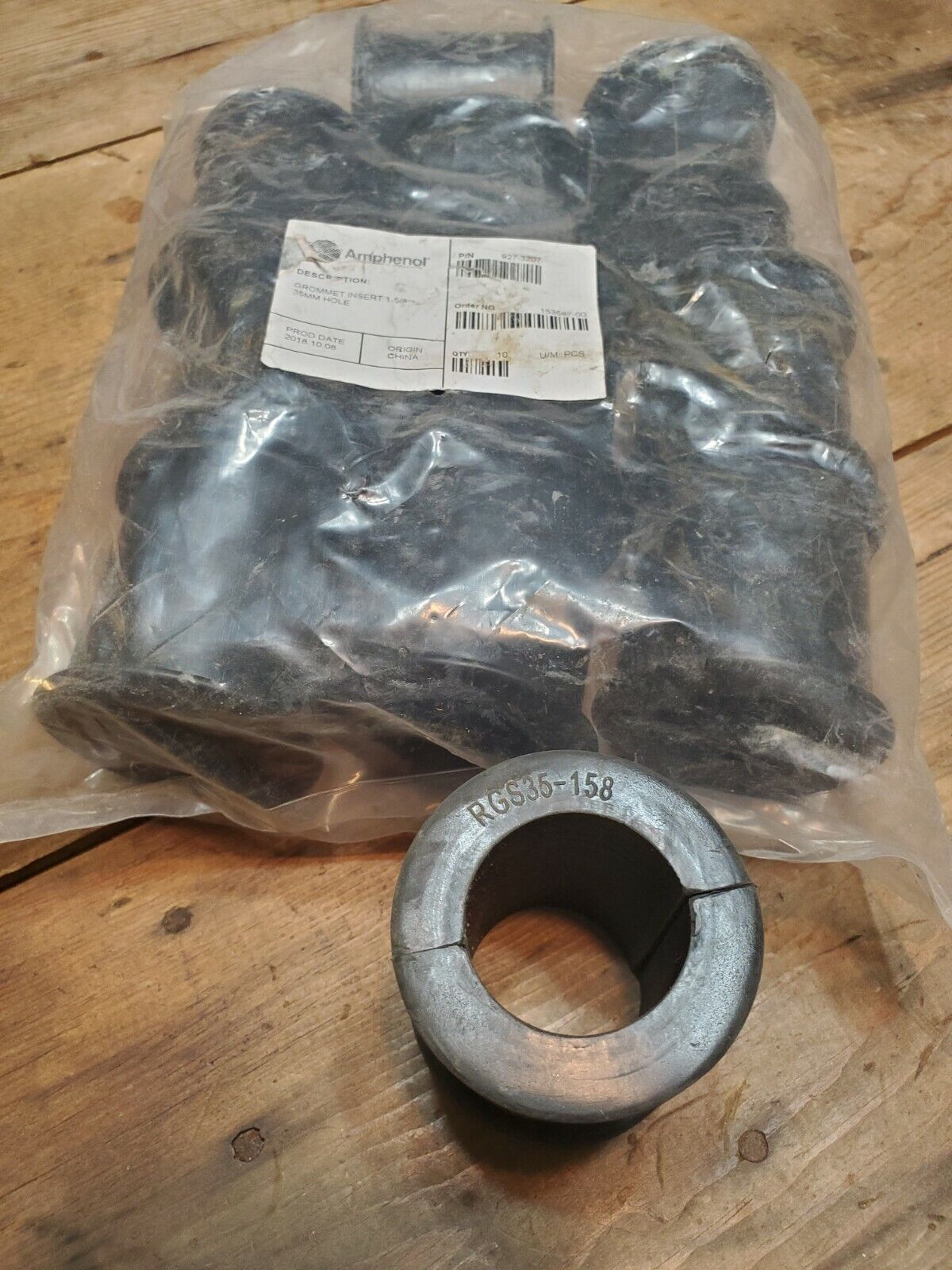 Big Hole Grommets For 1-5/8" Snap-in Hanger 35mm Hole Rgs35-158 Kit Of 10