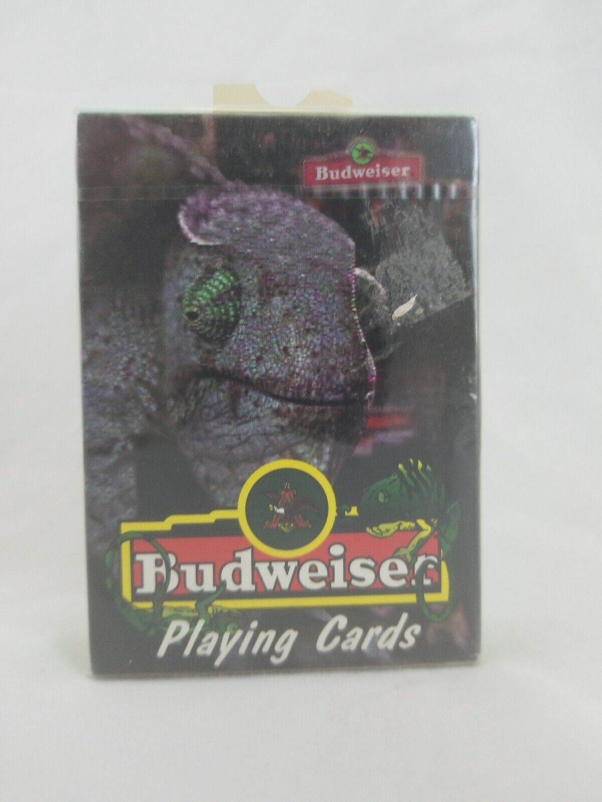Vintage 1998 New Sealed Budweiser Beer Lizard Playing Cards Louie Anheuser-busch