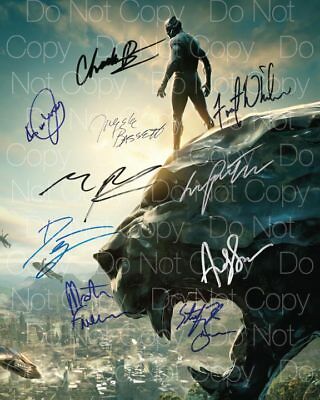 Black Panther Signed Photo Boseman Jordan 8x10 Poster Picture Autograph Rp