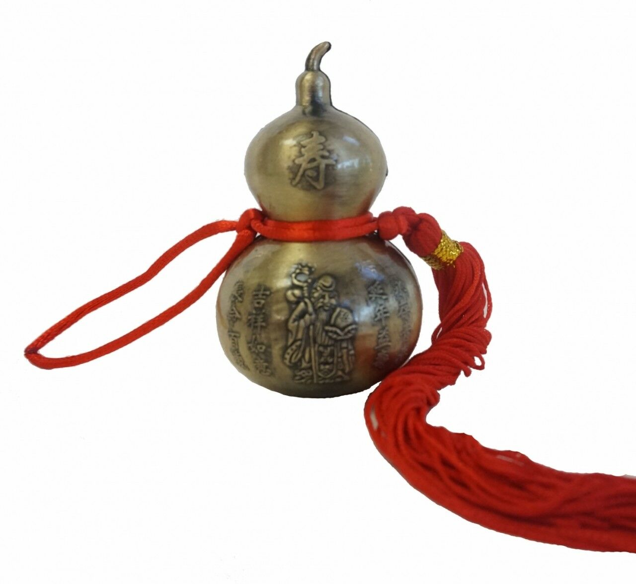 Feng Shui Brass Metal Wu Lou Charm For Good Health (displaying Or Hanging)