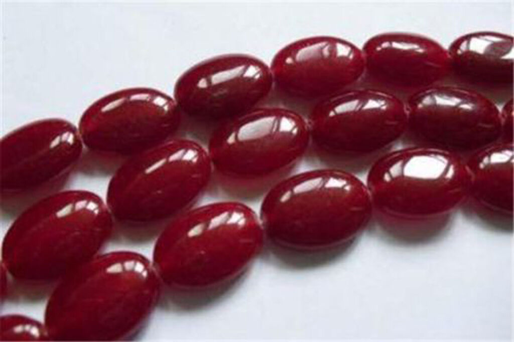 Charming! 13x18mm Red Ruby Oval Loose Beads 15