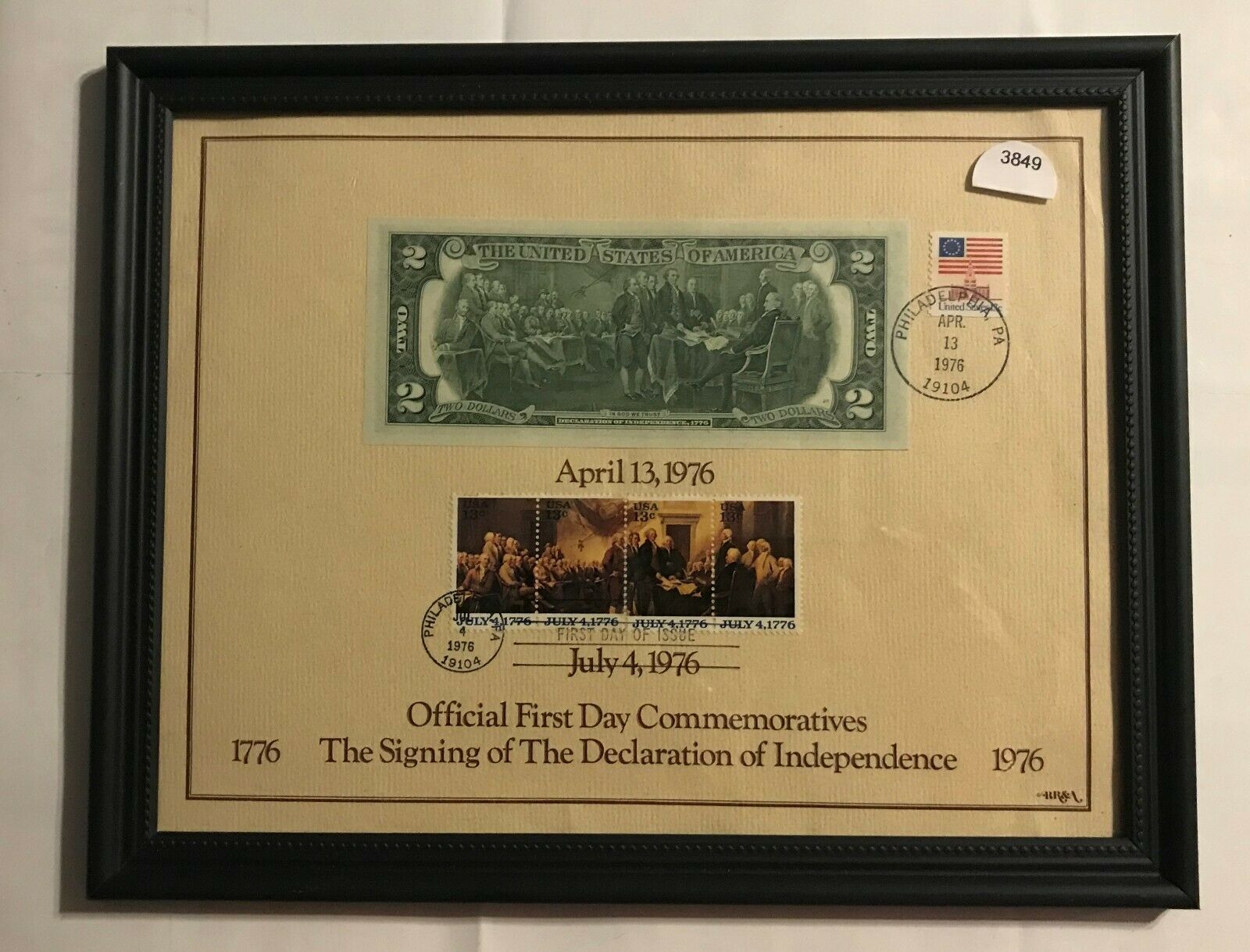 Official First Day Signing Declaration of Independence 1976 Commemorative  #3849