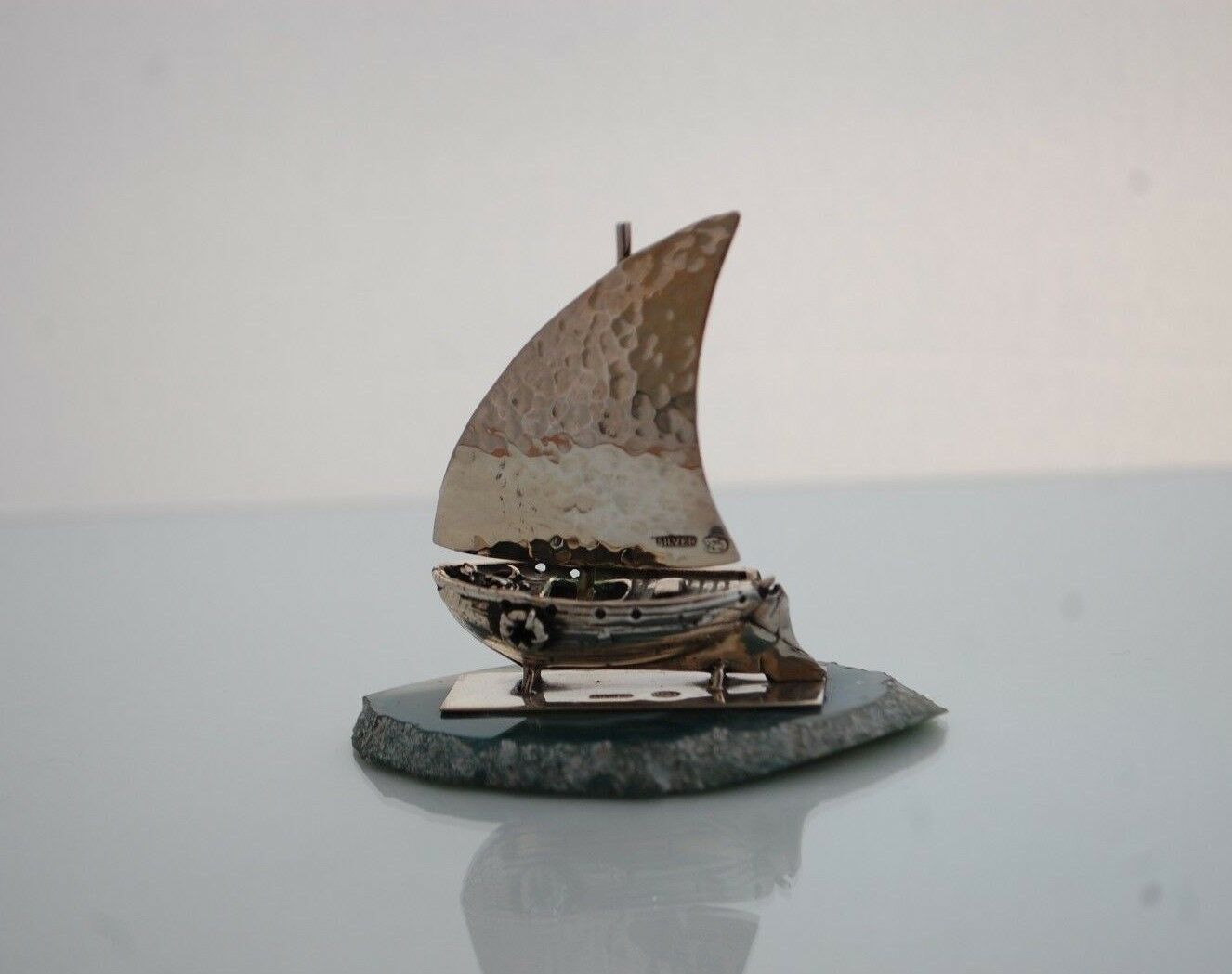 Boat miniature,Sterling silver 925.new.