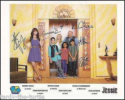 Jessie Cast 8 x 10 Autograph Reprint Peyton List Skai Jackson Kevin Chamberlin +