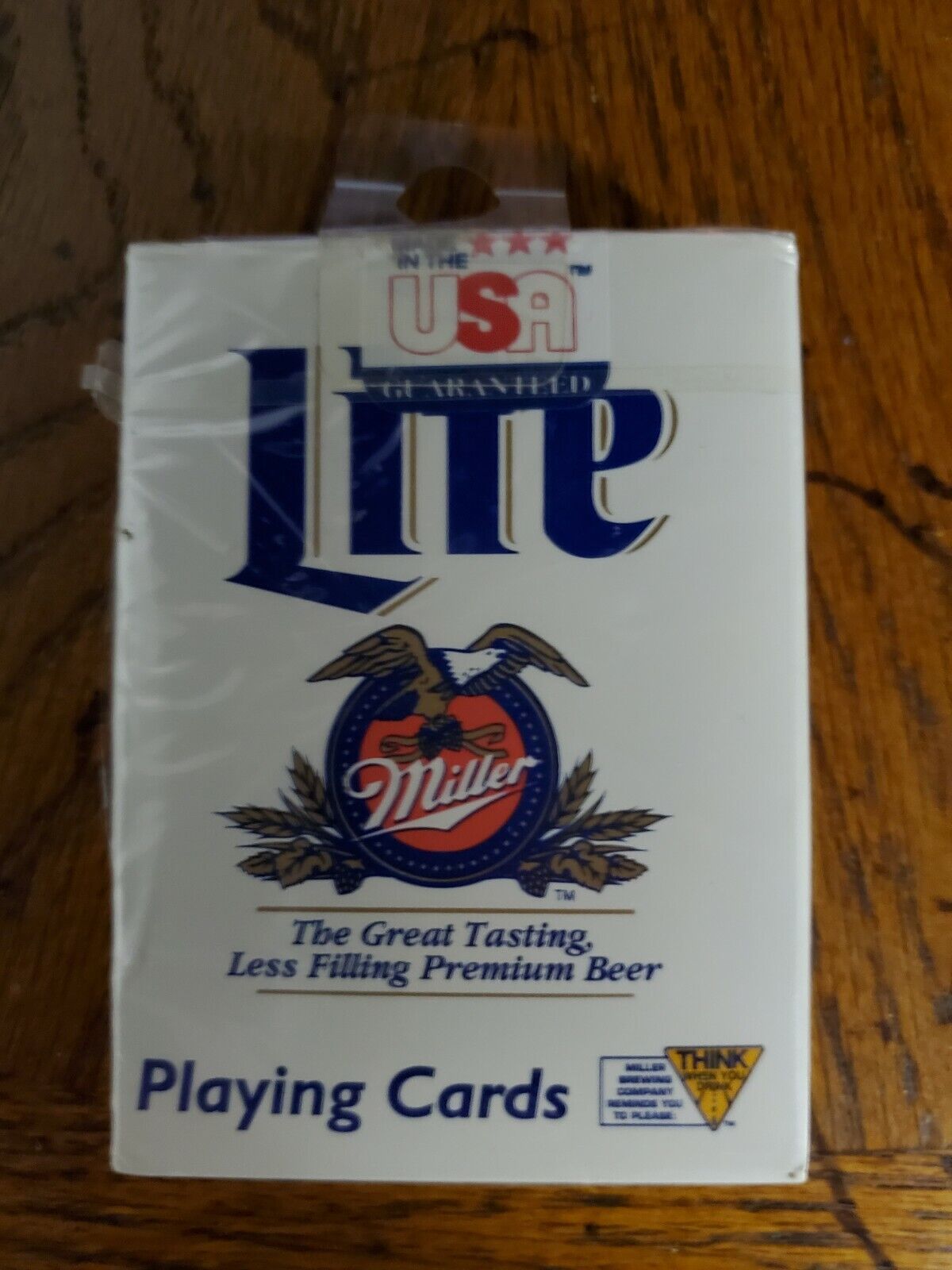 Vintage SEALED New Miller Lite playing cards deck Made in the USA