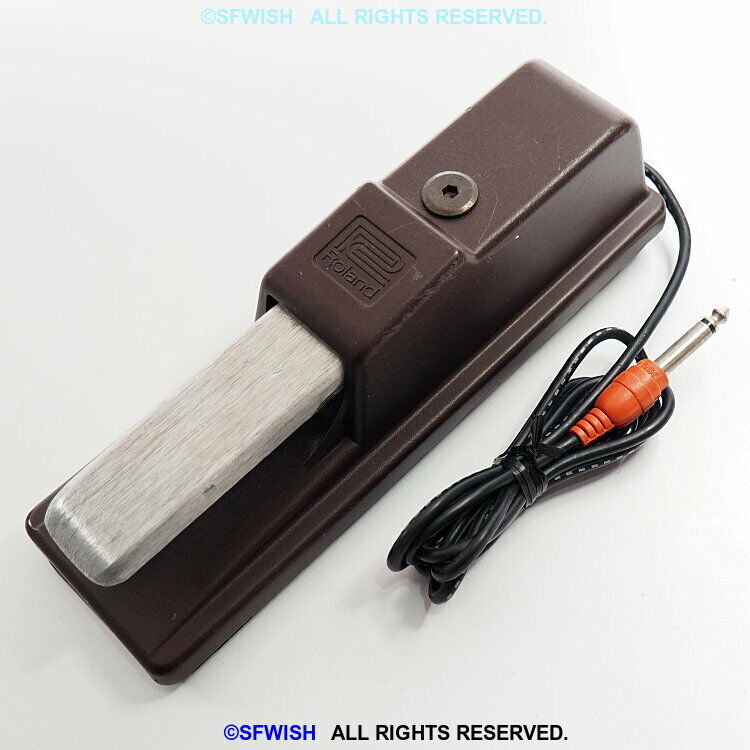 Vintage Roland Sustain Pedal Real-Feel with Non-Slip Rubber (BROWN)
