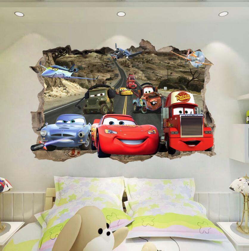 2017 3d Lightning Mcqueen Cars Mater Mack Wall Sticker Kids Home Decor Us Seller