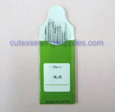 10 Organ HLX5 130/705H-Q Flat Shank Quilting Needles