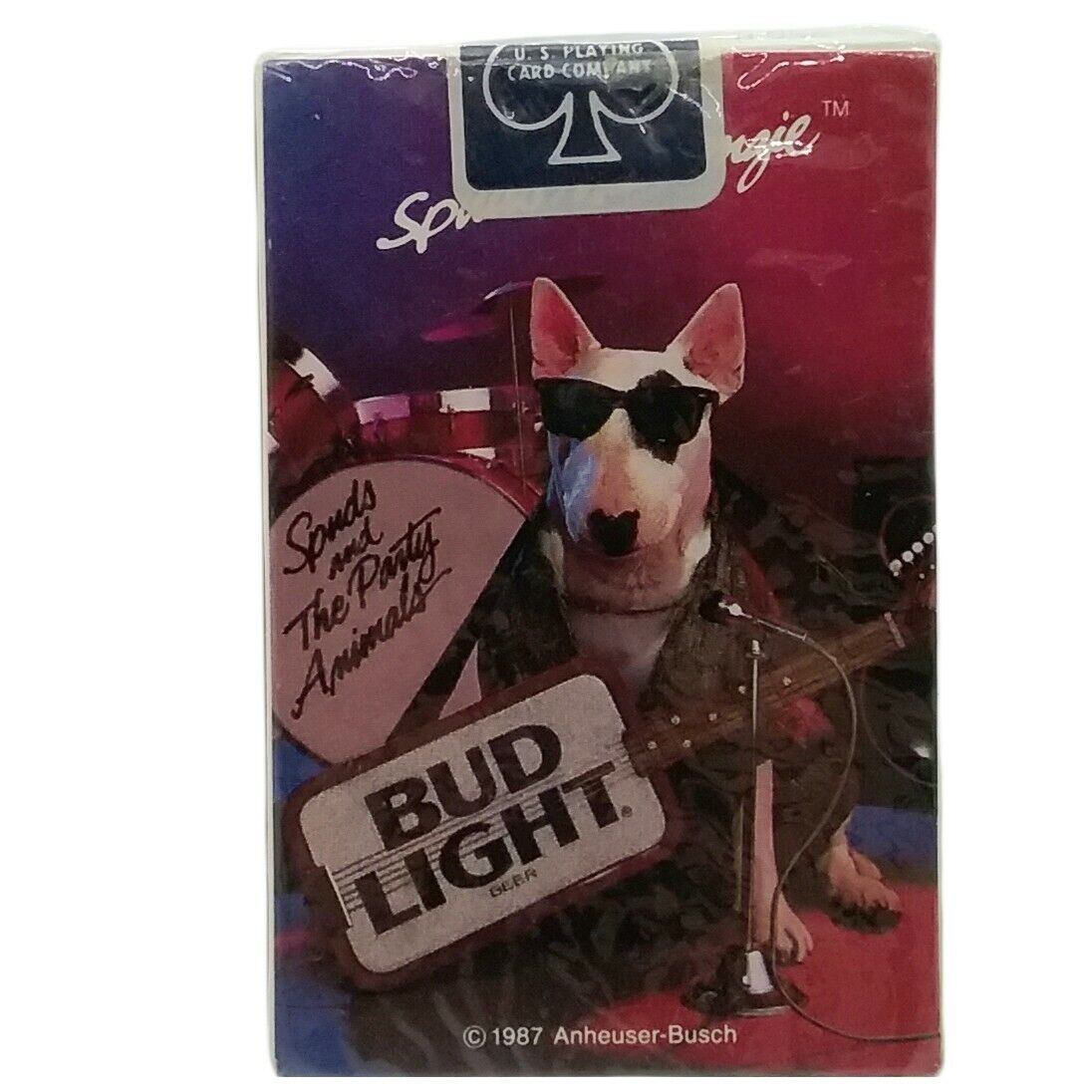 1987 Bud Light Spuds Mackenzie And The Party Animals Playing Cards New Sealed