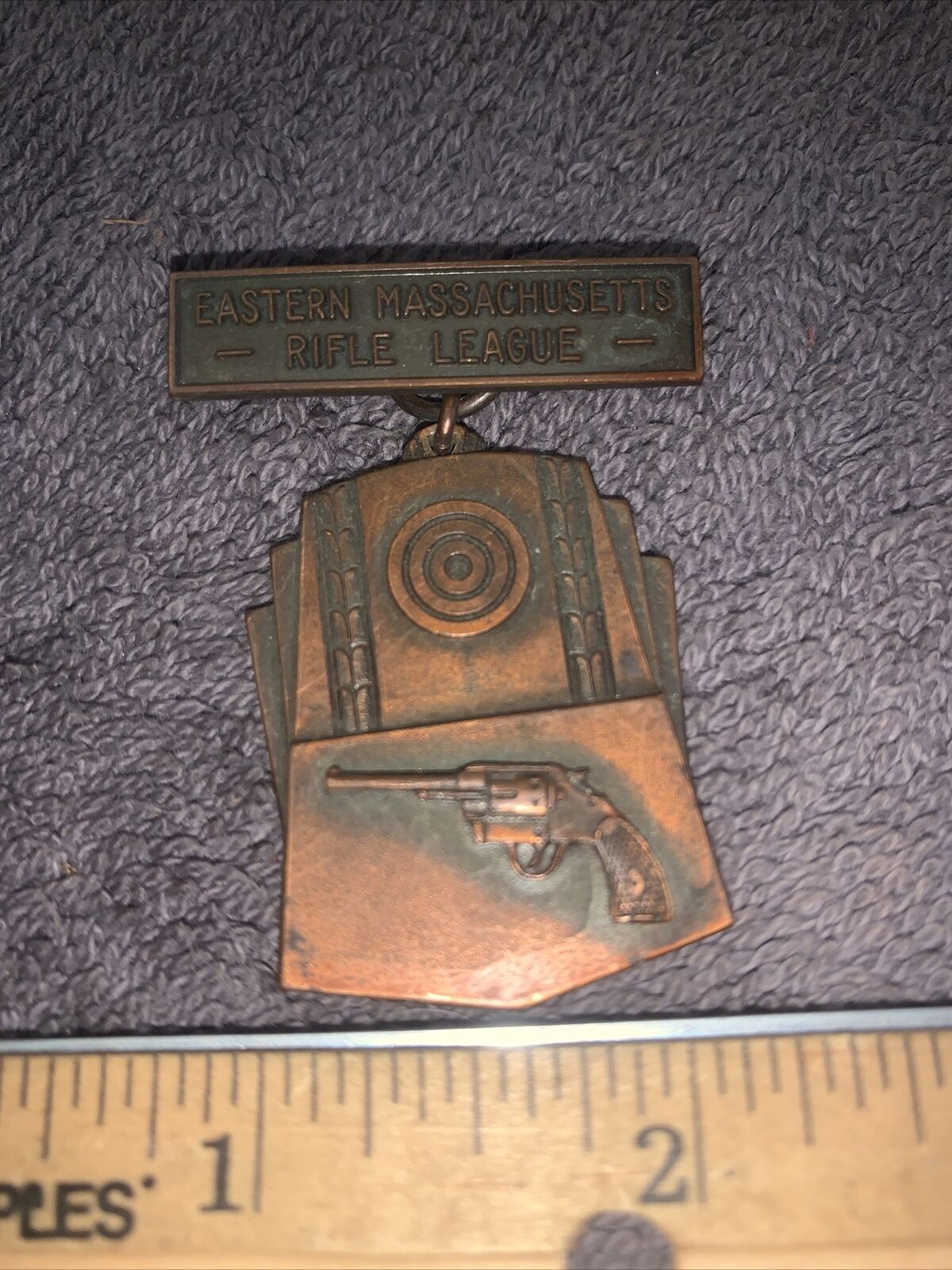 Vintage Eastern Massachusetts Rifle League￼ ( Medal / Pin ) Gun Club Award
