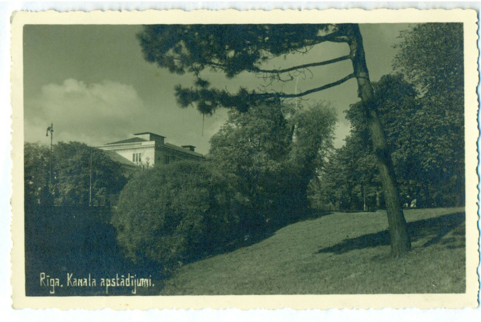 Latvia Riga 28.viii 1940 Cachet "a" View Rppc Mailed Postcard