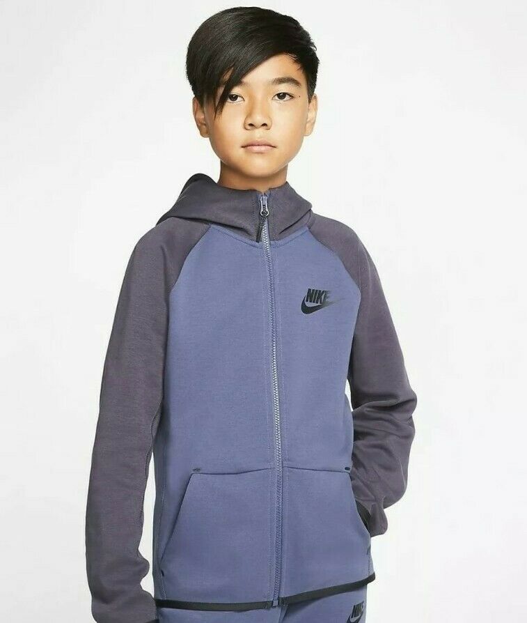 Nike Sportswear Tech Fleece Tracksuit Sanded Purple Gridiron Youth Size-xl