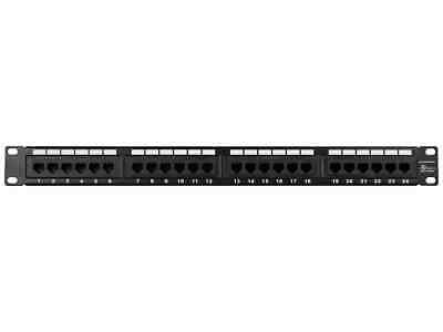 Monoprice 24-port Cat6 Patch Panel, 110 Type (568A/B Compatible) (UL)