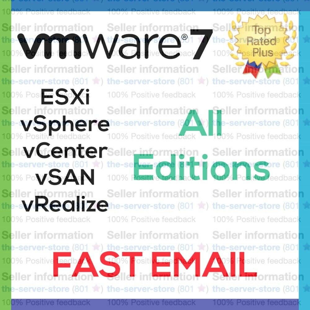 VMware Seven 7 ESXi License Key vSphere vCenter vSAN Enterprise Plus EMAILED ⚡️
