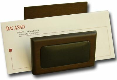 Dacasso A8408 Wood & Leather Letter Holder