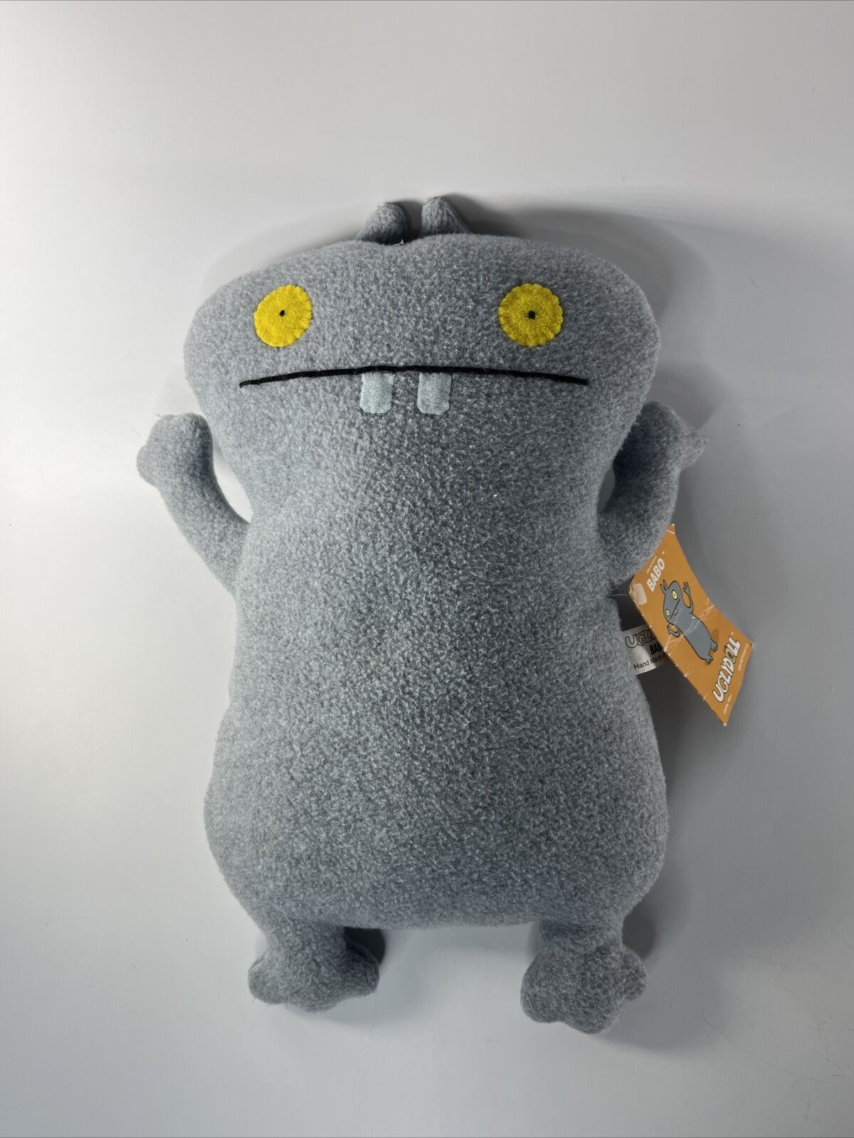Uglydoll Babo Plush 2002 Collectible 13" Gray Ugly Doll Stuffed Animal Toy W Tag